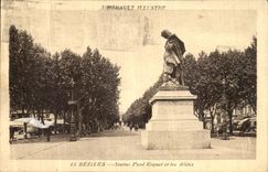 VINTAGE POSTCARD Beziers Rules Paul Riquet And the Alleys