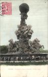 VINTAGE POSTCARD Beziers Fountain of Titan Injalbert