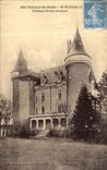 Chateaux de la POSTAL de la VENDIMIA de L restores feudales del castillo del St Chartier de Indre