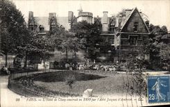 VINTAGE POSTCARD Paris L Hotel of Cluny built in by L Abbot Jacques D Amboise Nurses