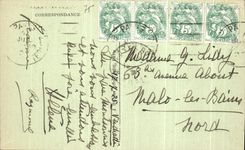 VINTAGE POSTCARD Paris Parc Montsouris Rules of Old age by Jean Escoula