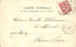 VINTAGE POSTCARD Paris Vault of ND of Consolation selevee on L site of the Bazaar of Charity street Jean Pin