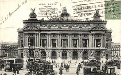 VINTAGE POSTCARD Paris Operated National Academy of Music