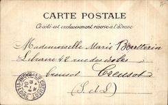 VINTAGE POSTCARD the Seine through Parts L Locks Currency with the ISCED