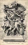 CPA Paris Bas Reliefs de l Arc de Triomphe de l Etoile le Chant du Depart par Rude