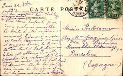 VINTAGE POSTCARD the Wood of Bouglogne the Cascade