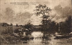 CPA Musee Du Louvre Ecole Francaise Jules Dupre L Etang