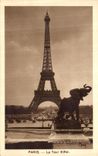 CPA Paris La Tour Eiffel Elephant