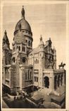 VINTAGE POSTCARD Montmartre Paris Basilica of the Sacring Heart