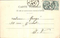 VINTAGE POSTCARD Paris Garden of Tileries Ruins