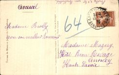 VINTAGE POSTCARD Paris Terrace of the museum and gardens of Luxembourg