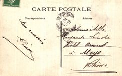 VINTAGE POSTCARD Paris Panorama of the Sacring Heart Taken of L Arc de Triomphe