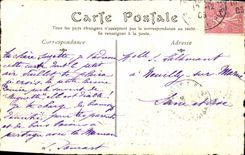 CPA Ancien Paris Vue prise en amont du Pont Marie a droite la Pointe de l lle Saint Louis ves 1803