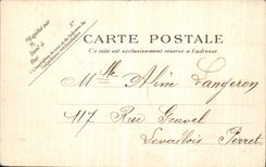 VINTAGE POSTCARD Paris the Public garden of Batignoles