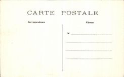 VINTAGE POSTCARD Paris Public garden of Cluny