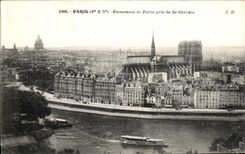 CPA Paris Panorama de Paris pris de St Gervais