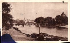 VINTAGE POSTCARD Paris Quays of Louvre