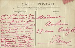 VINTAGE POSTCARD Paris Park of the Chaumont Hillocks the Footbridge