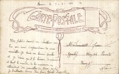 VINTAGE POSTCARD Sincere Friendship Militaria