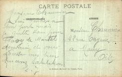 VINTAGE POSTCARD the Great War Albert Vue interior of the basilica bombardee Militaria