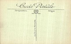 Ruinas de la POSTAL de la VENDIMIA de los montajes distintos de la gran guerra del montaje de Champan Militaria Cornillet