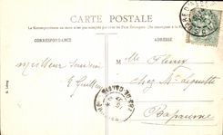 VINTAGE POSTCARD Miraculous Basilica Albert Statue of NR D De Brebieres discovered with 11th