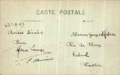 VINTAGE POSTCARD Albert the Road of Bapaume Militaria