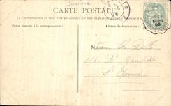 VINTAGE POSTCARD Albert Statue of Notre Dame de Brebieres