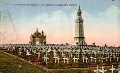 VINTAGE POSTCARD NR D of Lorette View of the National Cemetery