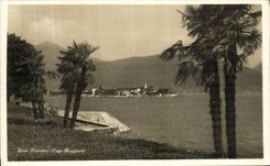 POSTAL Pescatori Lago Maggiore de la VENDIMIA aislado