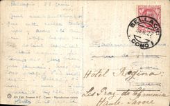 POSTAL Lago di Como Menaggio de la VENDIMIA