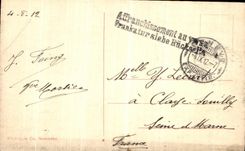 VINTAGE POSTCARD Geneva Entered of the Roads and Mont Blanc