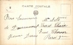 POSTAL de la VENDIMIA valer delante de Douaumont un reten de 240m m en su abrigo Militaria Canon