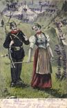 VINTAGE POSTCARD Gruss Aus Militaria