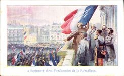 CPA Proclamation de la Republique 4 septembre 1870