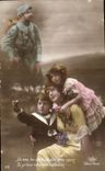 VINTAGE POSTCARD Militaria Children