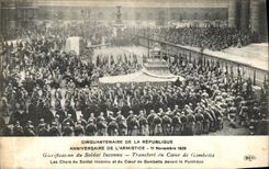 VINTAGE POSTCARD Fiftieth anniversary Of the Republic Birthday Of L Armistice Gambetta November 1920