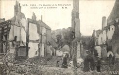 VINTAGE POSTCARD a district of the City D Albert Militaria