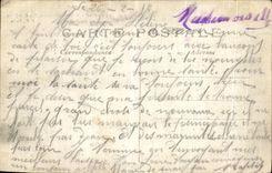 VINTAGE POSTCARD Creil Houses detruitesRue Gambetta Militaria