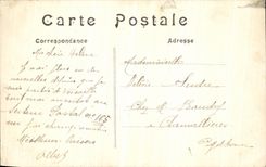 CPA Senlis Une rue apres le bombardement Militaria Garage de bicyclettes elo