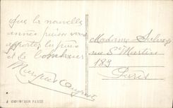 CPA Bonne Annee Fleurs Militaria