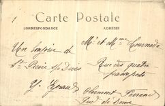 VINTAGE POSTCARD the Meaux Great War the destroyed Footbridge Militaria