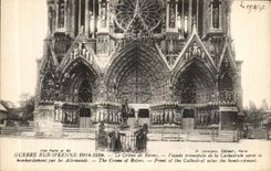 CPA Crime de Reims Cathedrale 