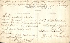 POSTAL de la VENDIMIA la guerra grande Interleur de L iglesia D Etatvigny Militaria