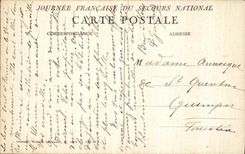 VINTAGE POSTCARD National Help Militaria