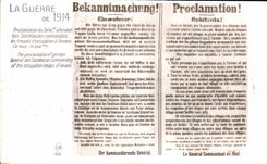 VINTAGE POSTCARD Proclamation of 1914 Militaria Von Stockhausen