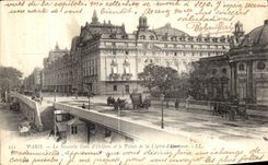 VINTAGE POSTCARD Paris the New Station D Orleans and the Palate of the Legion D honor