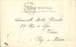 Jardin de Paris de la POSTAL de la VENDIMIA de Tileries y calle de la lumbrera de Rivoli