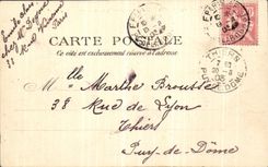 VINTAGE POSTCARD Paris the Public garden D Antwerp the Monument De Diderot