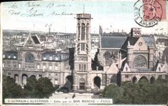 VINTAGE POSTCARD German St L Auxerre native Cheap Paris